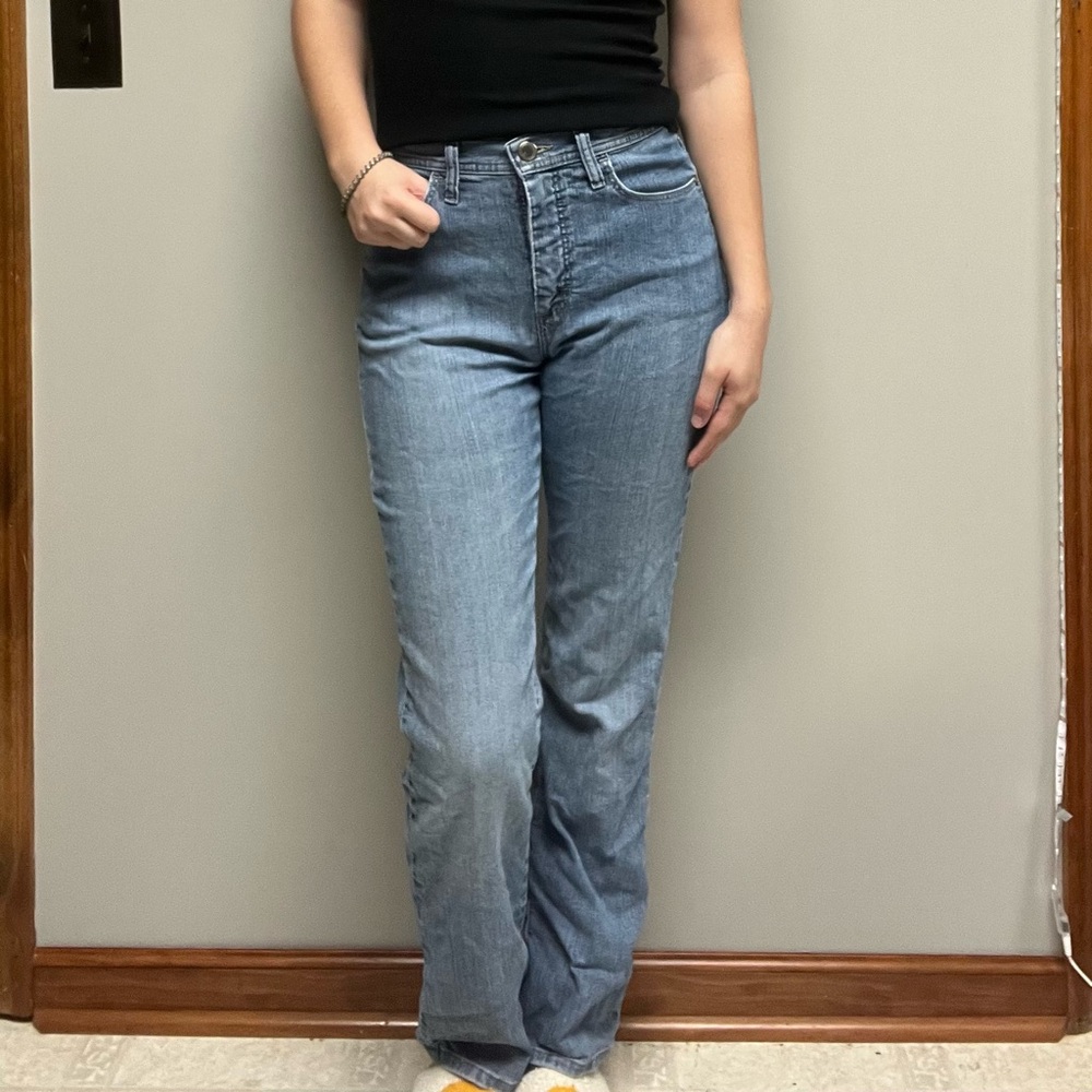 Lee Women's Light Blue Straight Leg Jeans